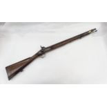 A Victorian Percussion 1855 marked Smoothbore musket. No license required