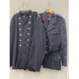 A post-war Royal Marines veteran's service dress jacket and trousers together with a 1950's / 60's