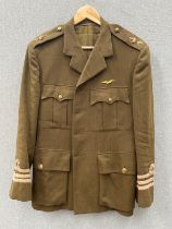 A service dress jacket presumed to be RNAS, Moss Brothers label, adapted, no visible date