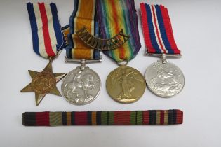 A WWI pair of medals named to 97691 SPR. H.A. SANDERS R.E. together with a WWII War medal