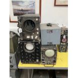 Three oscilloscopes including Type 13A circa 1950s and a Test Set 8287 (4)