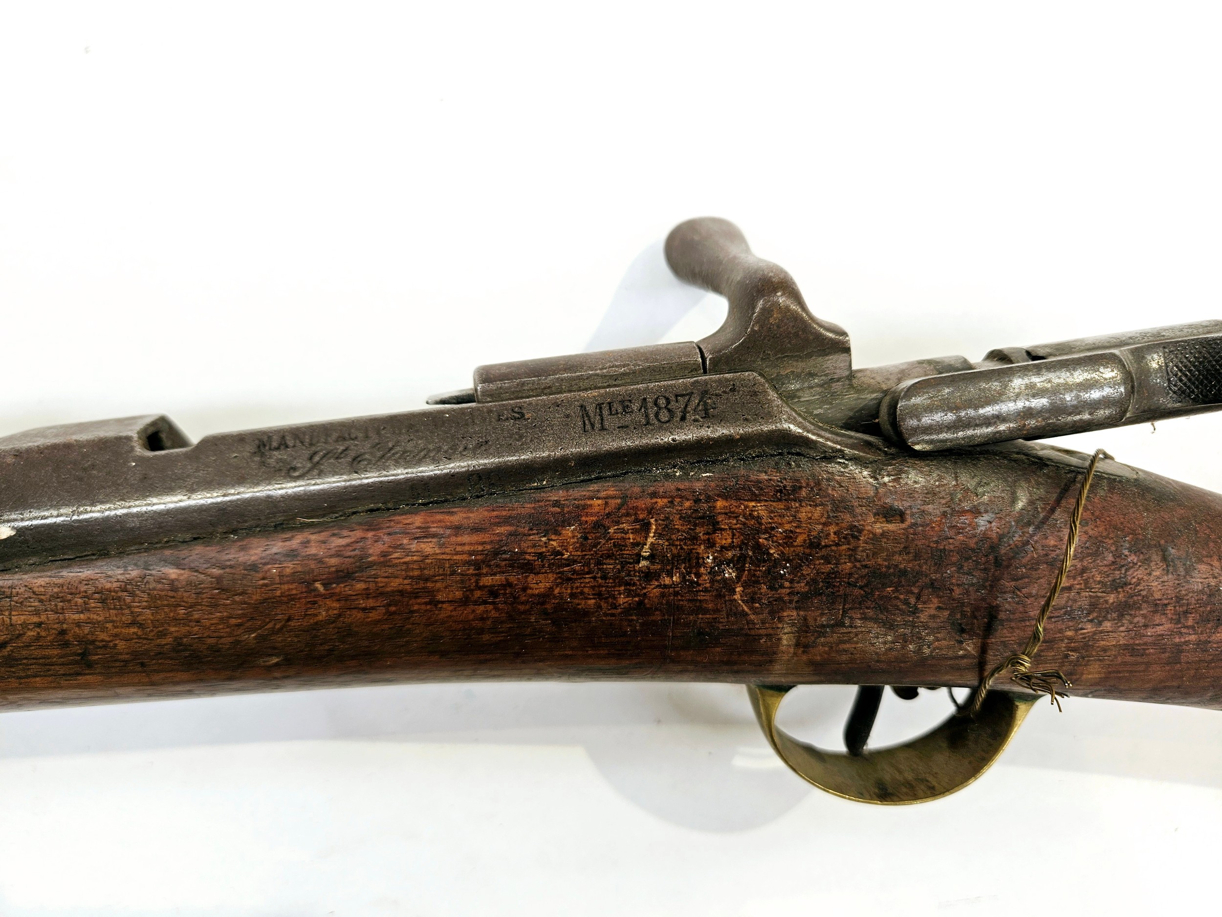 A Fusil Gras mle 1874 rifle, 11x59mmR Gras calibre, obsolete calibre. No license required - Image 3 of 8