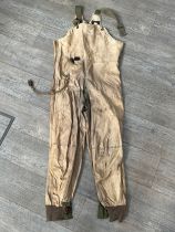 A pair of WWII USAAF General Electric Heated Flying trousers for Type F-3A suit