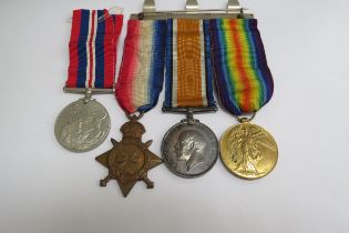 A WWI 1915 star medal trio named to 2412 PTE. T.J. CULLEY 18-LOND. R., together with a WWII War