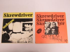 SKREWDRIVER: 'All Skrewed Up' LP in orange sleeve (Chiswick Records, CH3, vinyl G+, sleeve VG+)