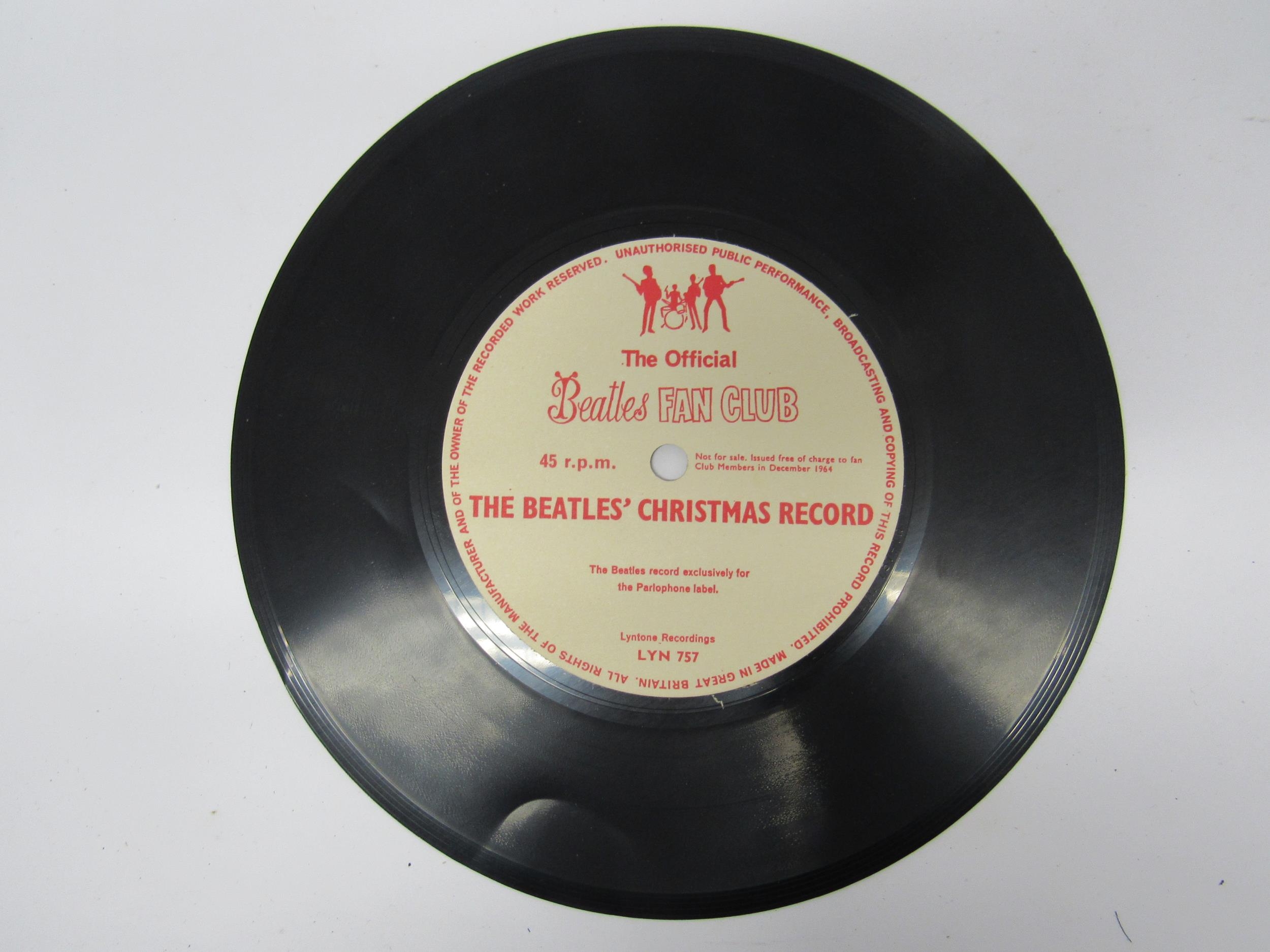 THE BEATLES: Two Beatles Official Fan Club Christmas 7" flexi-discs to include 'The Beatles - Image 5 of 10