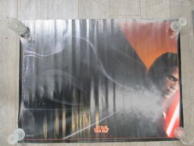 Eight UK quad (30" x 40") film posters to include 'Star Wars Episode III - Revnge Of The Sith' (