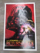 'Star Wars: Return Of The Jedi' Kilian Enterprises 10th anniversary one sheet poster, featuring