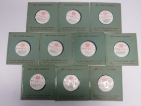 Ten BBC Sound Archives 33 1/3 rpm 7" records, all field recordings of British birds (10, vinyl and