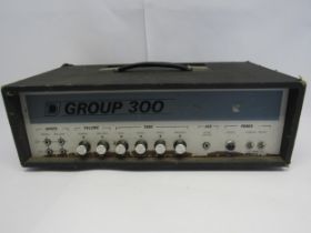 A 1970s Terry Marshall DJ Group 300 electric guitar valve amplifier head
