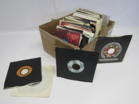 A collection of assorted Pop 7" singles including Michael Jackson, Wham, Lou Rawls, Status Quo,