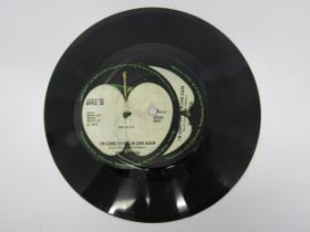 MARY HOPKIN: 'Knock Knock Who's There?' 7" single, factory error with additional misaligned label
