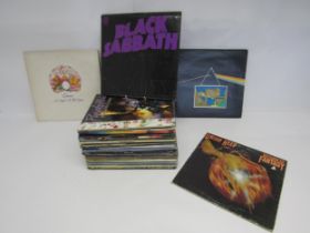A collection of Prog, Rock and other LPs including Black Sabbath 'Master Of Reality' (6360 050,