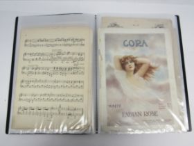 A folder of early-mid 20th Century sheet music