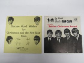 THE BEATLES: Two Beatles Official Fan Club Christmas 7" flexi-discs to include 'The Beatles