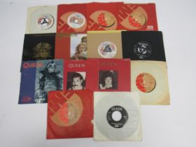 QUEEN: A collection of fourteen 7" singles to include 'I Want To Break Free' (QUEEN 2, x3 copies,