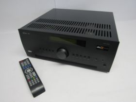 An Arcam AVR850 AV receiver, with remote control, lead and instructions, in associated AVR750 box