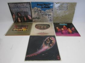 DEEP PURPLE: Seven LPs to include 'Machine Head' (TPSA 7504), 'Deep Purple In Rock' (SHVL 777), '