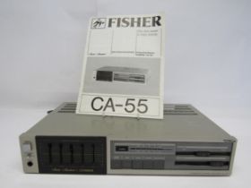 A Fisher Studio Standard CA-55 stereo amplifier, with manual