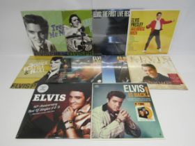 ELVIS PRESLEY: A collection of ten mint and sealed LPs, some on coloured vinyl, to include '40th