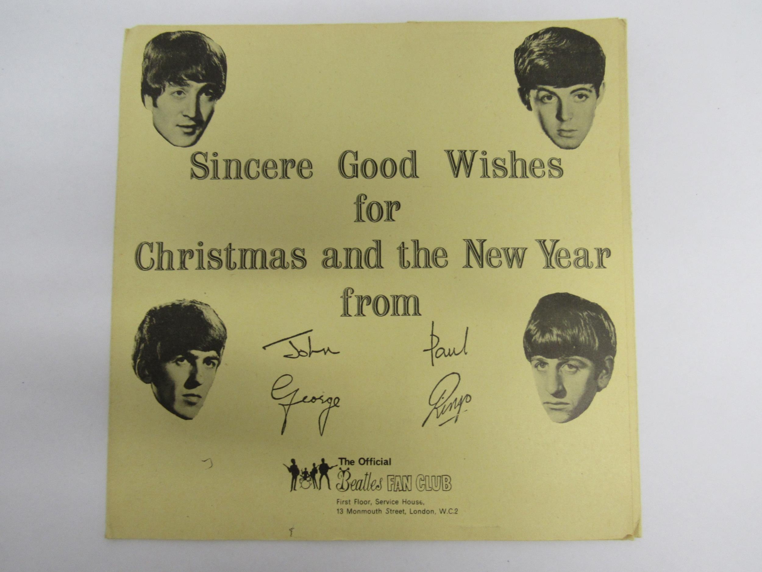 THE BEATLES: Two Beatles Official Fan Club Christmas 7" flexi-discs to include 'The Beatles - Image 7 of 10