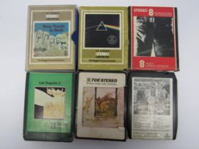 A small collection of 8-Track cassette cartridges to include PINK FLOYD: 'The Dark Side Of The Moon'