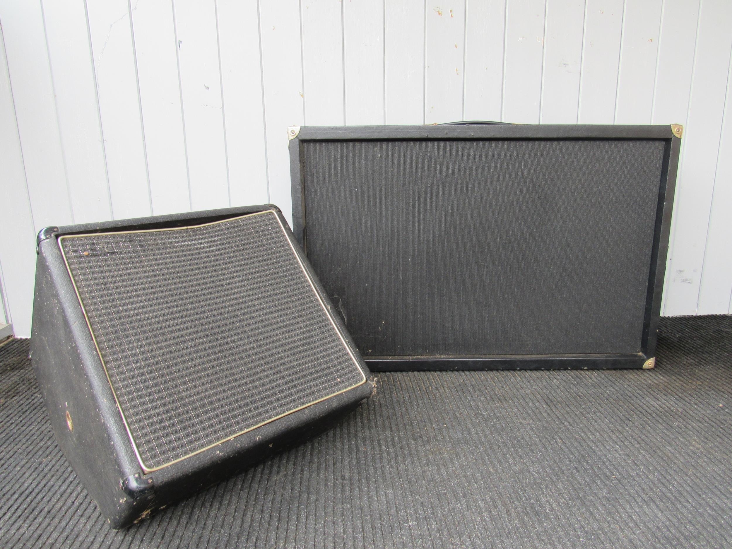 A vintage stage speaker and monitor speaker (2)