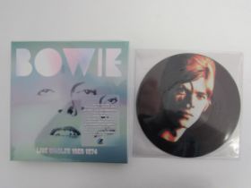 DAVID BOWIE: 'Live Singles 1969-1974' limited edition box set of five 7" singles on white vinyl with