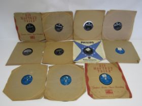 A collection of Rock and Roll 10" 78rpm shellac records to include ELVIS PRESLEY: 'Hound Dog / Don't