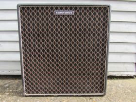 A late 1960s / early 1970s Jennings 4x12 guitar amplifier speaker cabinet fitted with four Rola