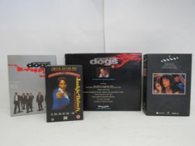 Four Quentin Tarantino film special collectors edition DVD and VHS box sets to include 'Resevoir