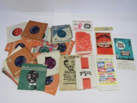 A collection of predominantly 1960s 7" singles and EPs including The Beatles, Marianne Faithfull,