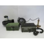 An Icom IC-M60 VHF Marine Radio Telephone and a Sailor Compact VHF RT2048 marine radio (both a/f),