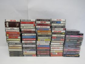 A collection of cassettes including The Beatles 'Live At The BBC', Michael Jackson, Tina Turner,