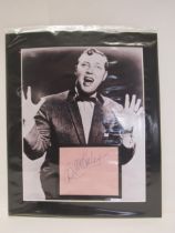 BILL HALEY: An autograph book page signed clearly in pen by Bill Haley, mounted with a classic 1950s