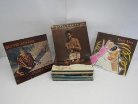 A collection of assorted Funk, Soul, Disco and Pop LPs including Al Green, Chaka Khan, Stevie