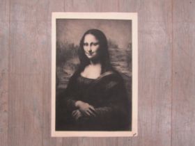 MORTIMER LUDDINGTON MENPES (Australian 1855-1938) 'Mona Lisa' unframed drypoint etching. Pencil