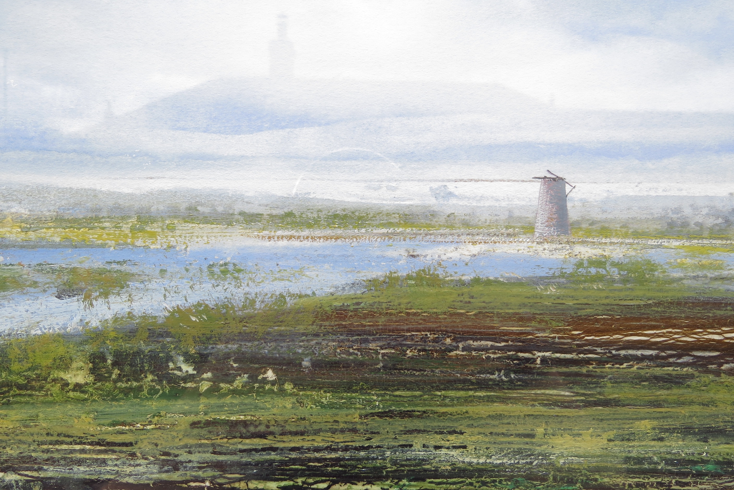 PAUL EVANS (b.1954) A framed and glazed gouache on paper - 'Walberswick Marshes'. Signed bottom - Image 3 of 6