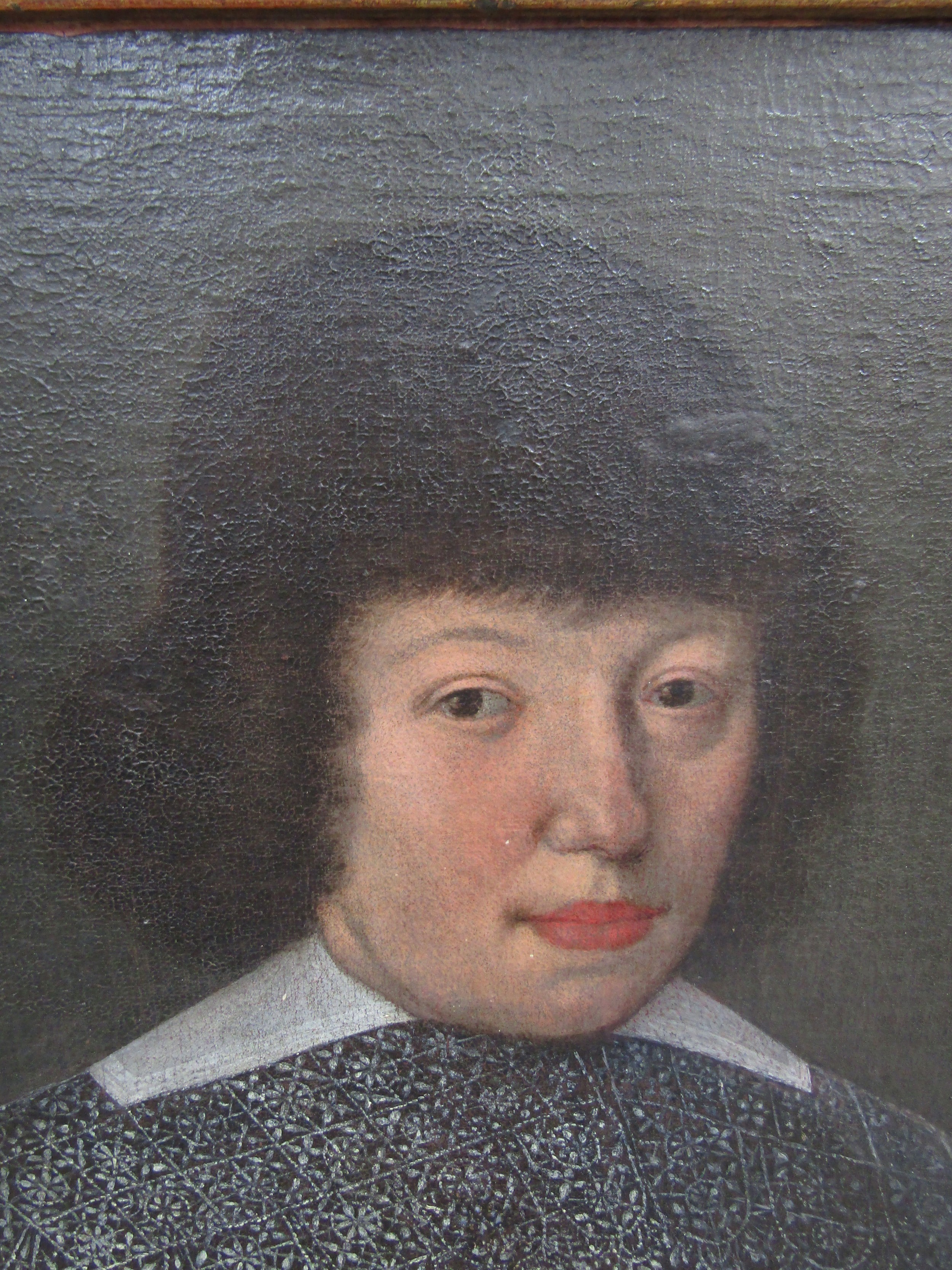 A 17th Century Dutch portrait of a young nobleman painted at the age of sixteen, dated 1636 with - Image 4 of 15