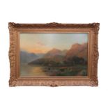 ALFRED FONTVILLE DE BREANSKI (1877-1957) (ARR) An ornate gilt framed oil on canvas 'Falcon Crag,