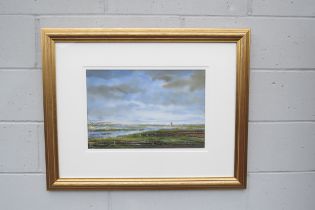 PAUL EVANS (b.1954) A framed and glazed gouache on paper - 'Walberswick Marshes'. Signed bottom