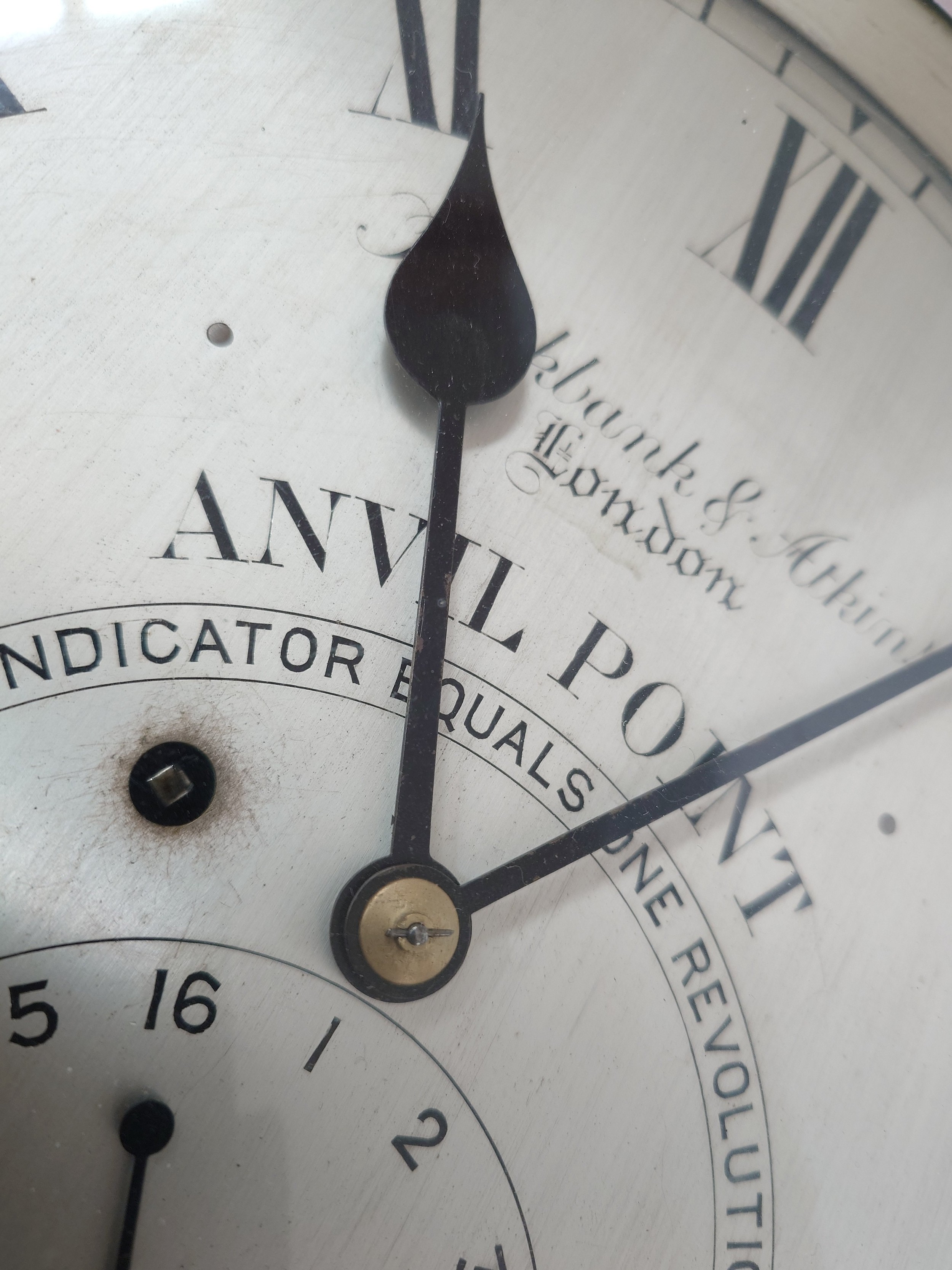 A late 19th Century lighthouse wall clock by Brockbank and Atkins of London, made for Anvil Point - Image 6 of 22