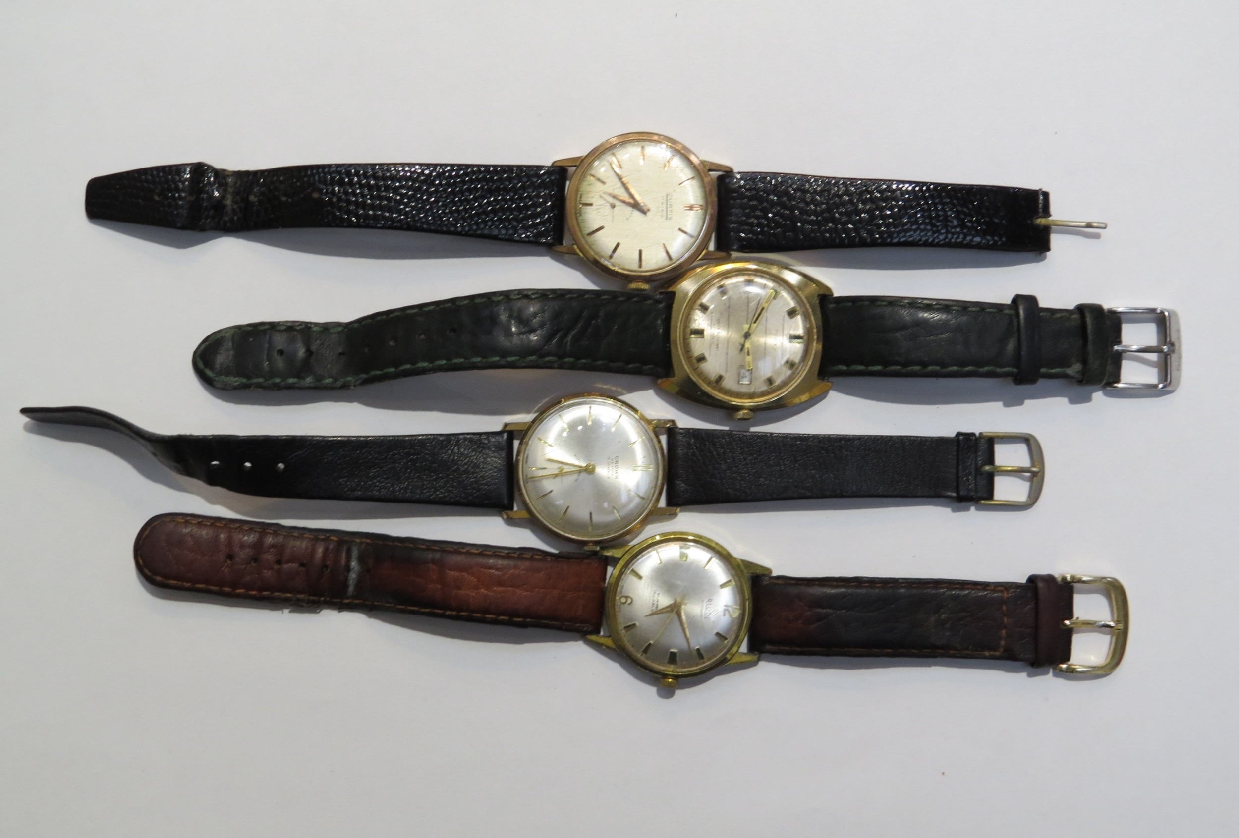 Four vintage mens wristwatches including Relide Automatic, Timey Automatic, Curtis and Crown - Image 3 of 3