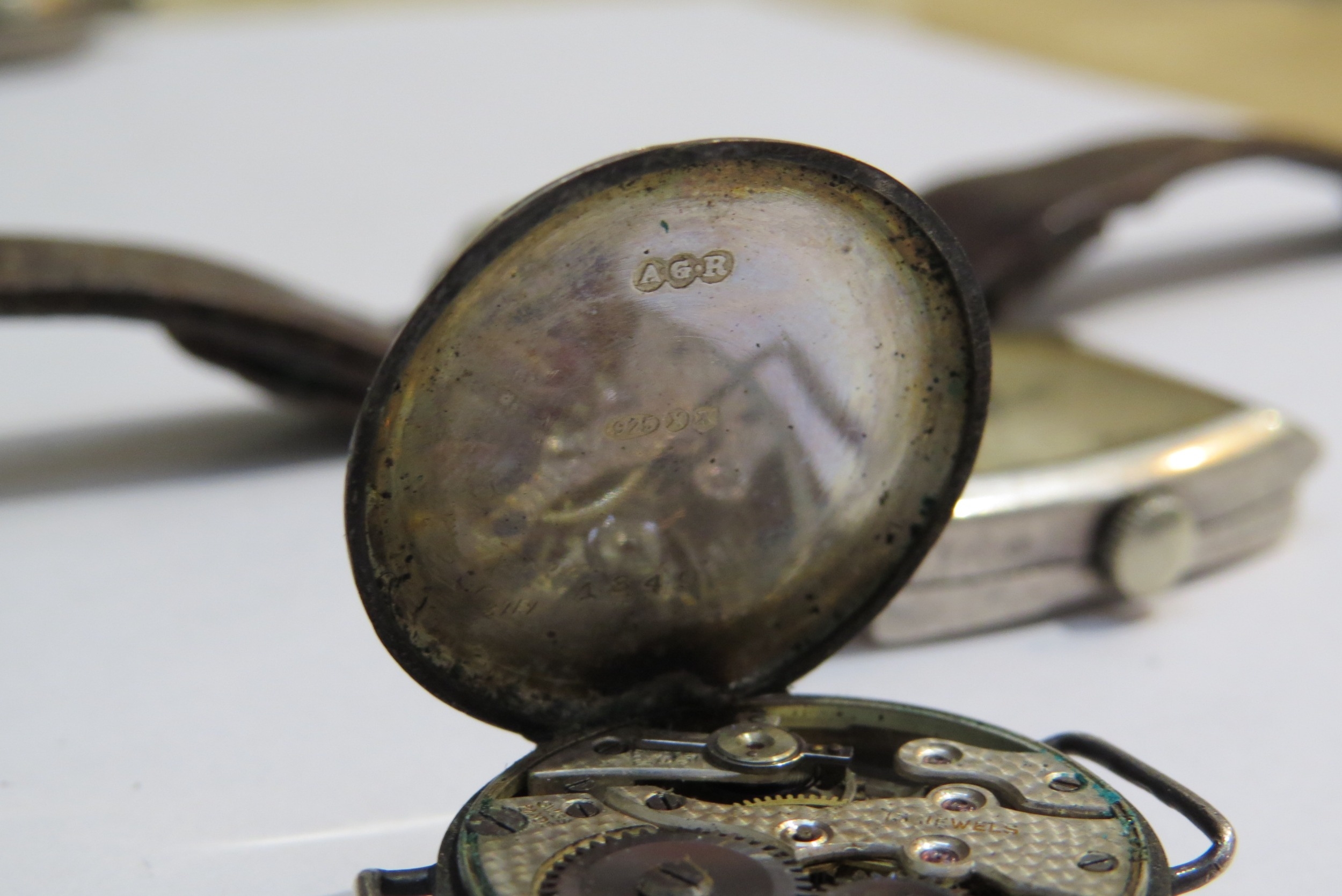 A group of four silver watches inclduing a J. W. Benson, London with subsidiary seconds dial on - Image 3 of 7