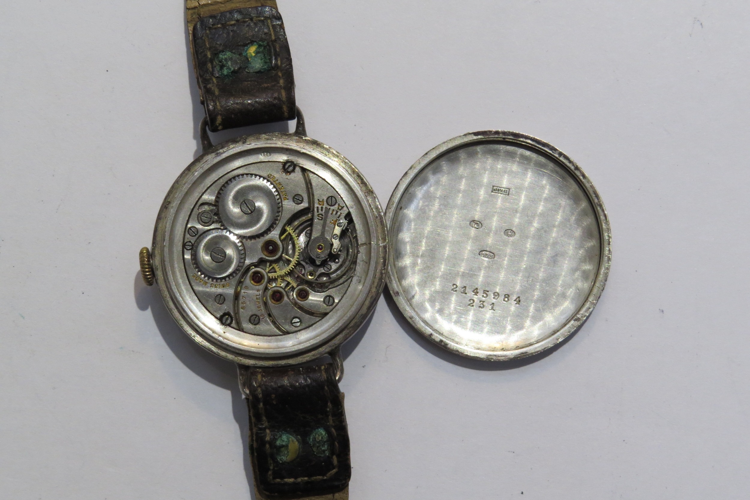 A group of four silver watches inclduing a J. W. Benson, London with subsidiary seconds dial on - Image 5 of 7