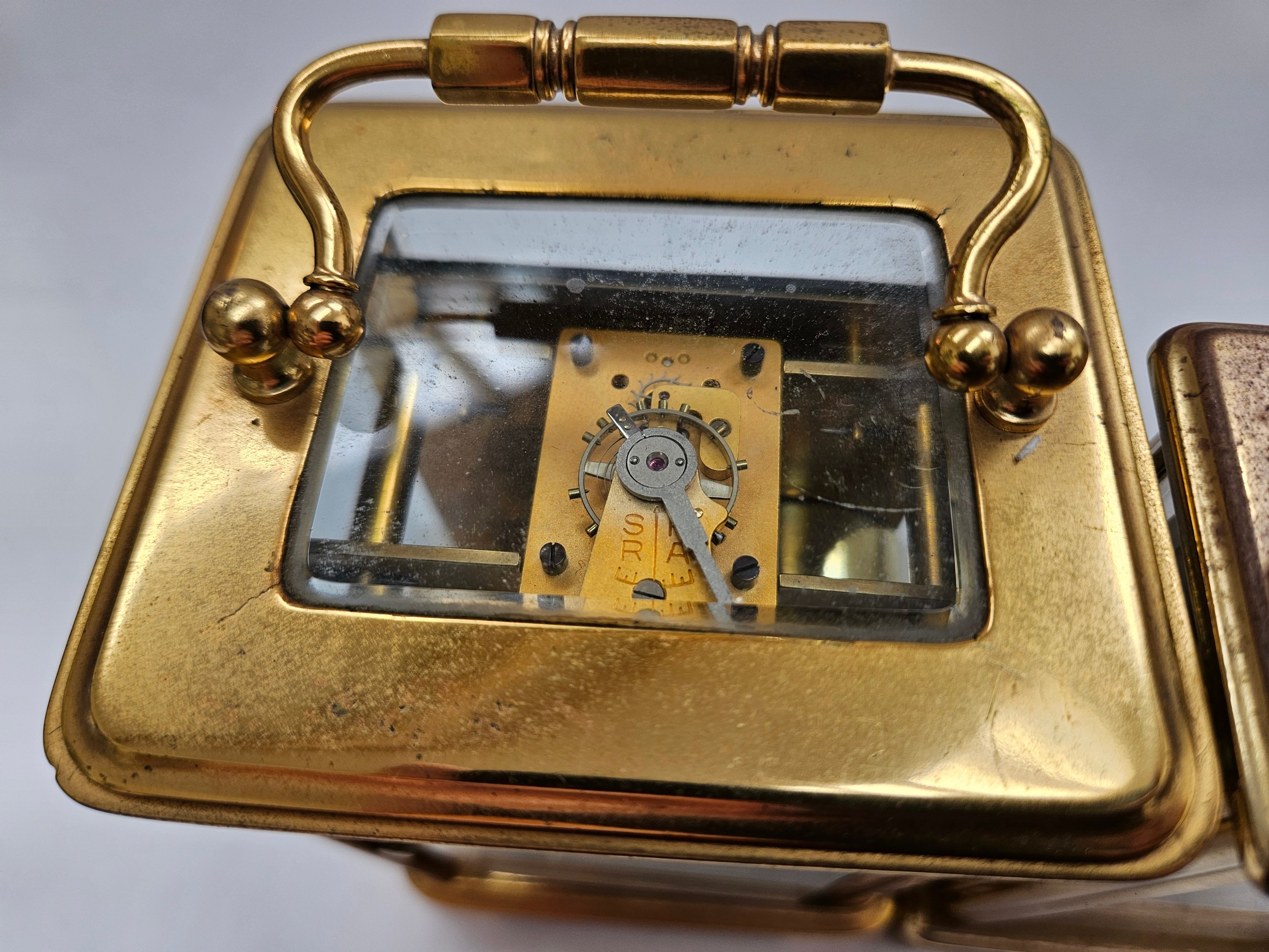 A Schatz 8-day carriage timepiece with pin pallet escapement, with another carriage timepiece with - Image 2 of 6