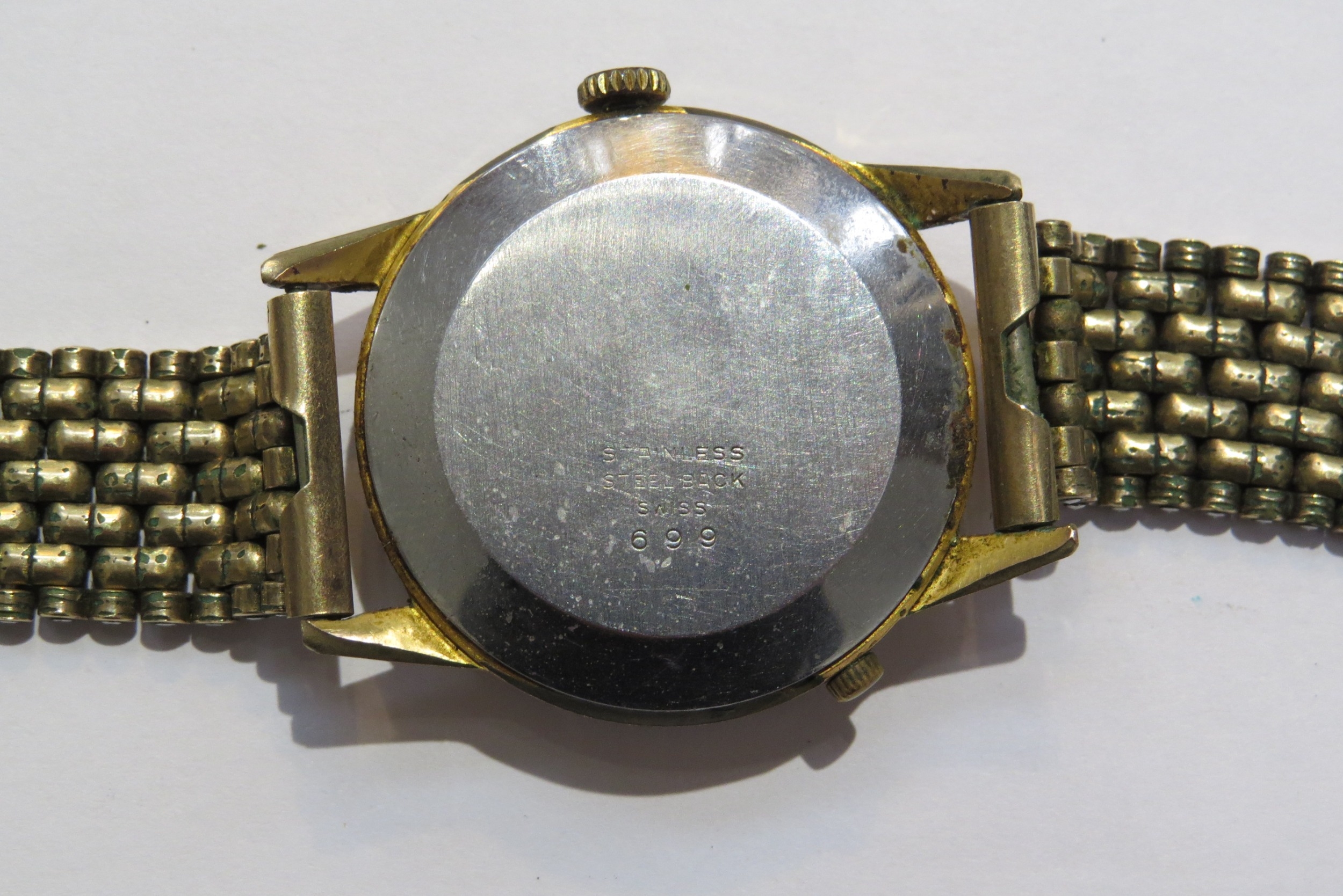 An Accurist vintage triple date calendar wristwatch with Brevet movement, steel back cover, rolled - Image 4 of 8