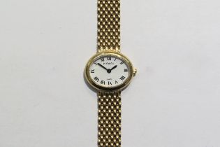 A 9ct gold W.Croxton ladies wristwatch with Quartz movement, Sapphire crystal 3ATM water
