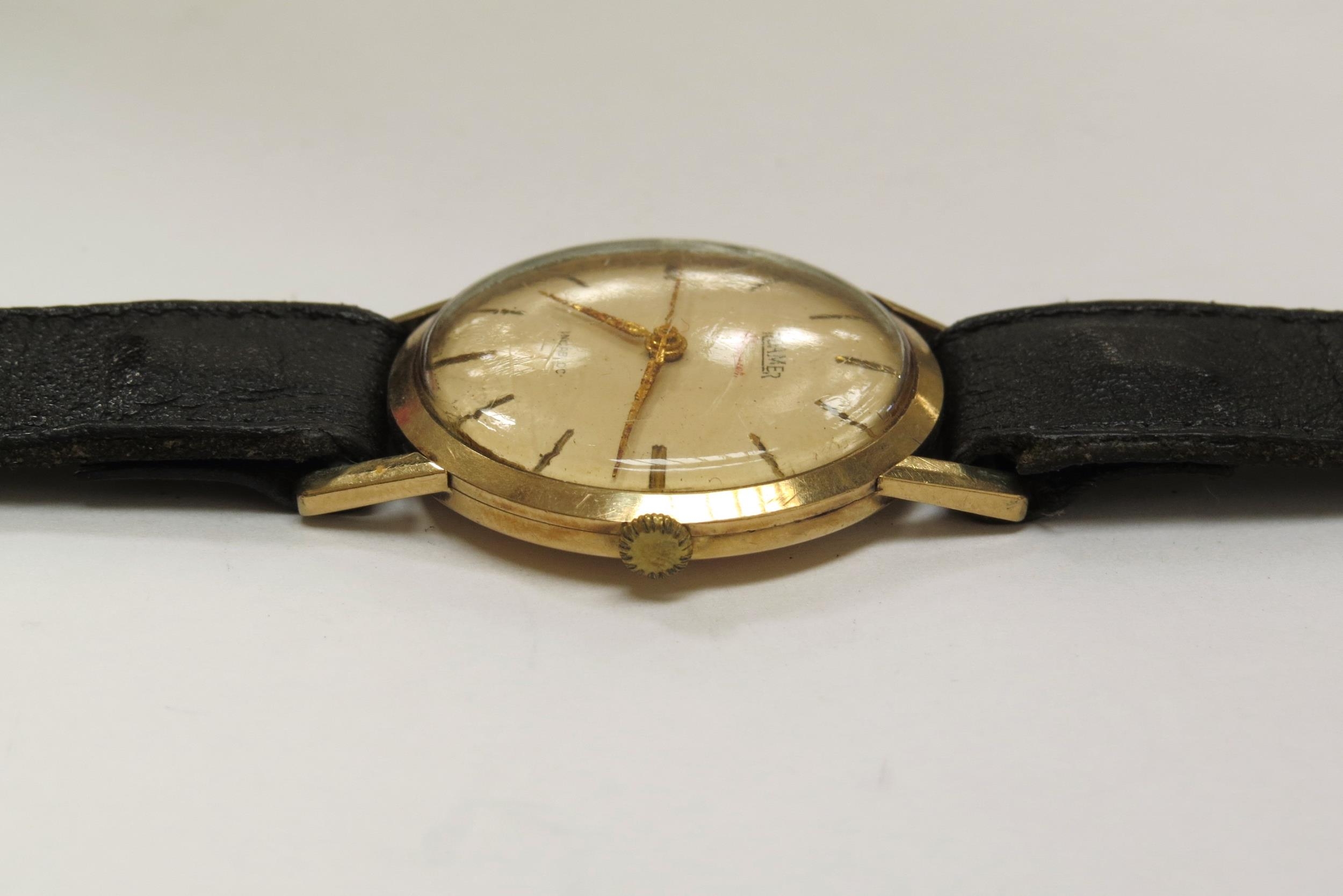 WITHDRAWN:A Roamer Premier Incabloc wristwatch with presentation to back reading: 'To W. Wilson - Image 4 of 5