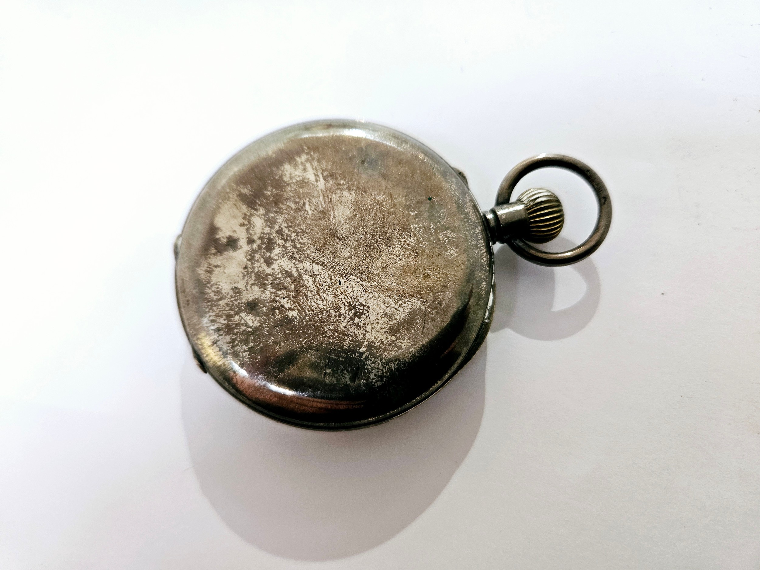 A silver half hunter pocket watch, stamped 925 to case. 91.7g overall - Image 5 of 6